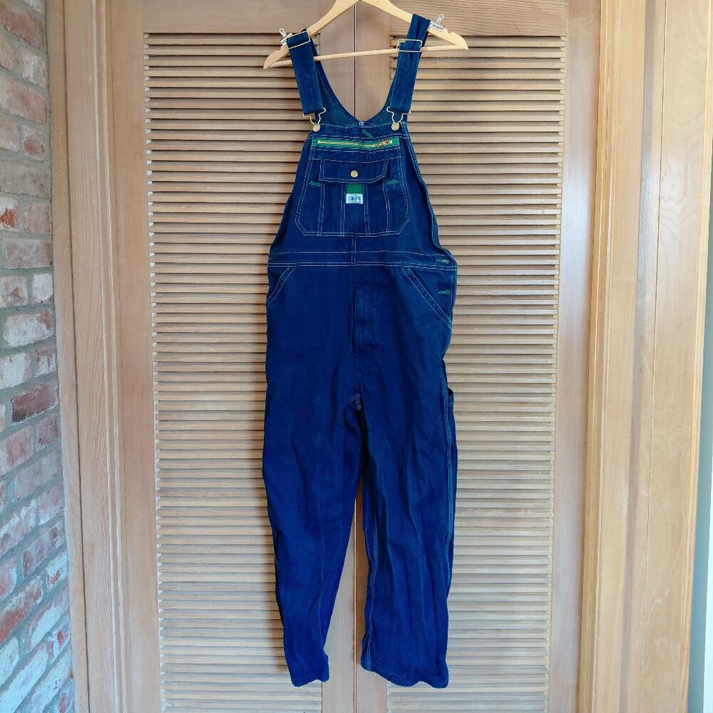 Like New Liberty Blue Stonewashed Denim Bib Overalls Men's Size 36